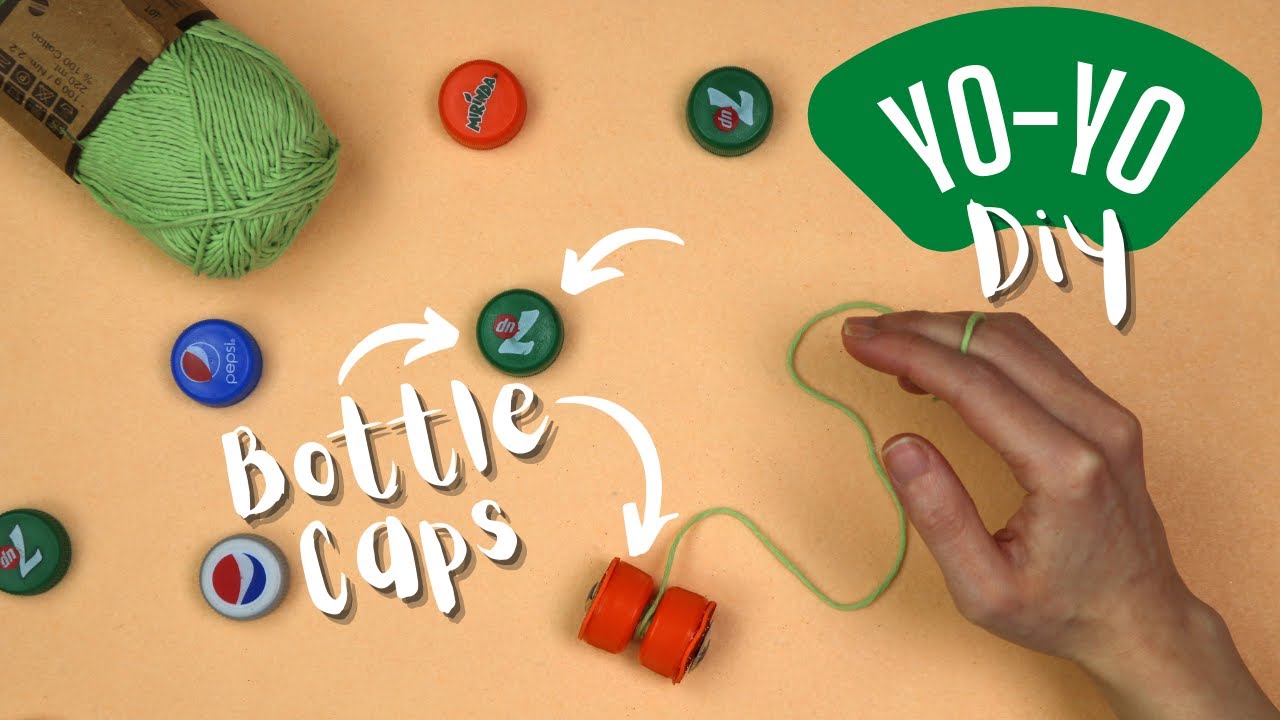 YoYo from bottle caps DIY Projects Hacks Handmade YouTube
