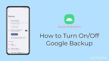 How to Turn On/Off Google Backup [Android 14]