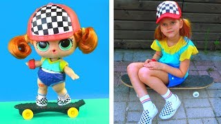 Скейти стала настоящая девочка! Куклы лол в реальной жизни! Мультик лол сюрприз LOL dolls Скейти стала настоящая девочка! Куклы лол в реальной жизни! Мультик лол сюрприз LOL dolls