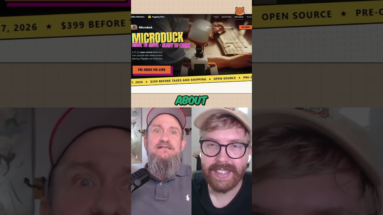 The $399 MicroDuck Robot 🦆
