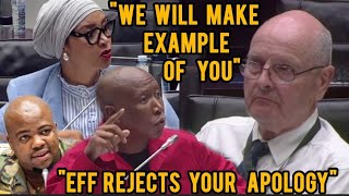 Watch Malema and MKP Reject Paul O'Sullivan's apology for storming out of the committee proceedings