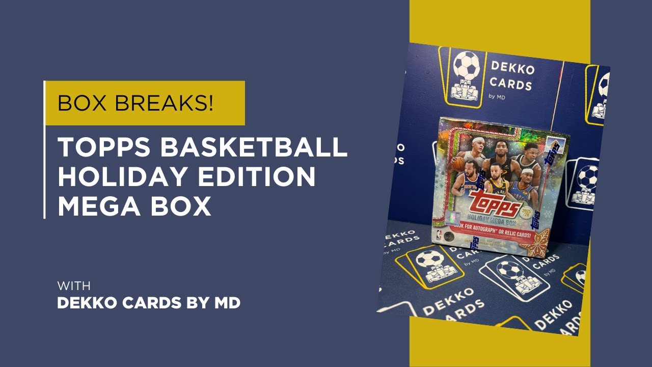Opening the Topps Basketball 2025 Holiday Mega Box – Cooper Flagg Rookie Chase!