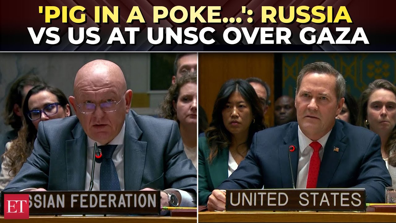 ‘You don’t own Gaza’: Russia blasts US at UNSC over Gaza peace plan