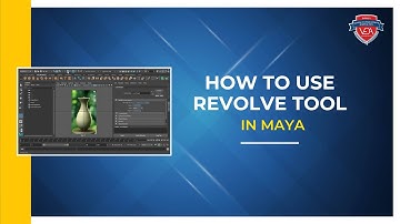 How to use revolve tool In Maya