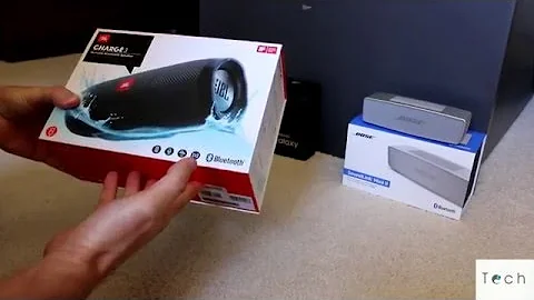 JBL Charge 3 USA Unboxing & Size Comparison vs Bose Mini 2
