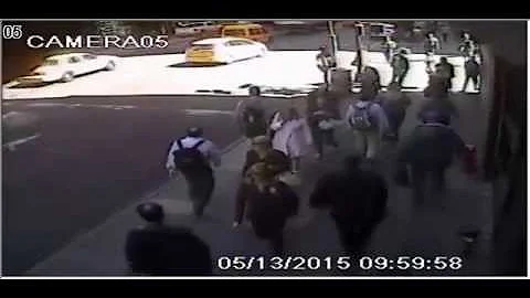 NYPD Video Of Shooting Of Hammer Attack Suspect