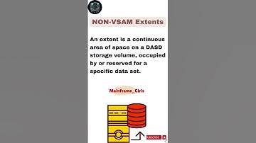 What is Extent and its NON-VSAM extents #dataset #tutorial #viralvideo #youtube #short #extent