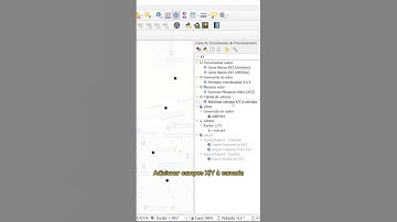 Extrair Coordenadas no QGIS com 1 Clique #shorts