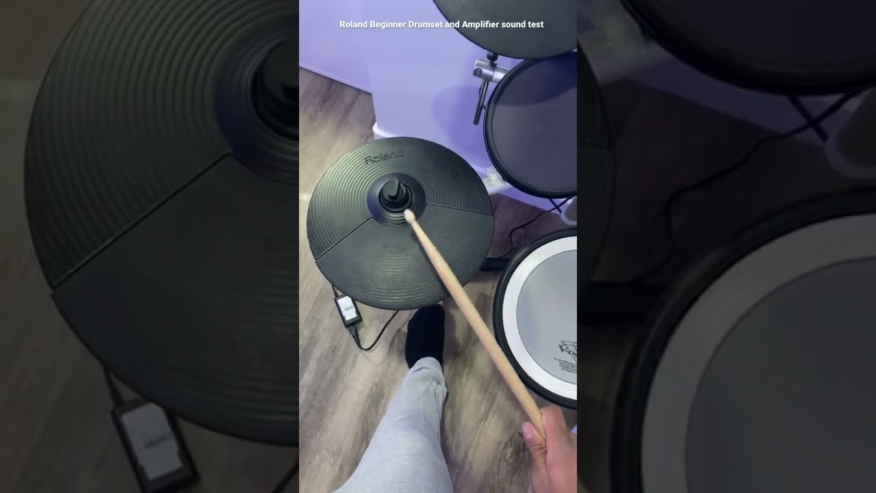 Roland Drum-set and amplifier sound test