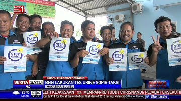 BNN Tes Urin Para Sopir Taksi Bandara di Sulsel