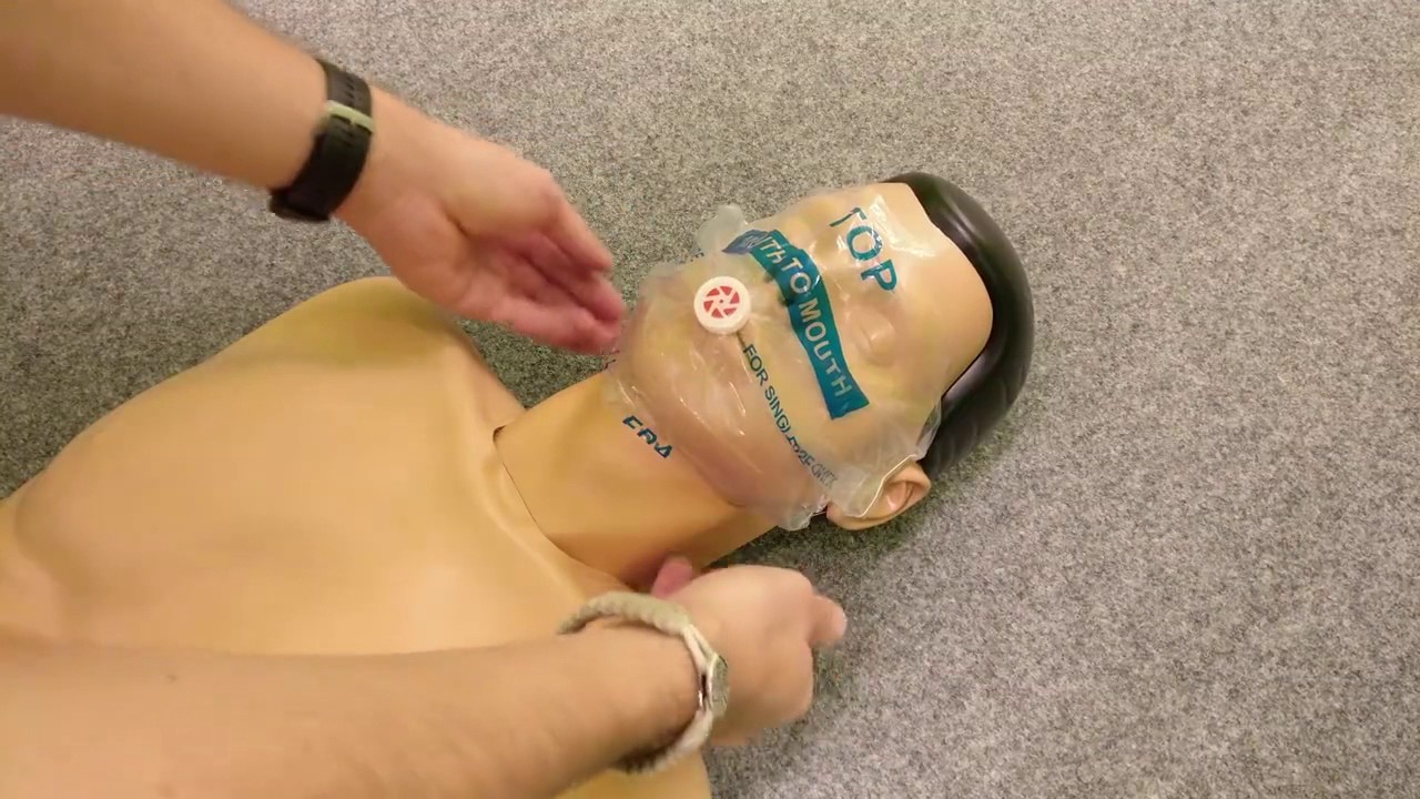 CPR-maske (Mund til mund nøglering) 