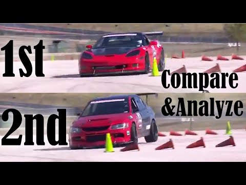 First Place Versus Second Place World Championship Autocross - Jeremy Swenson versus Shawn Krebsbach