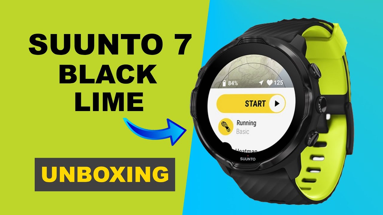 Suunto 7 Black Lime Unboxing HD (SS050379000)