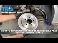 How to Replace Right Rear Brake Rotor  Pads 2006-2013 Chevy Impala