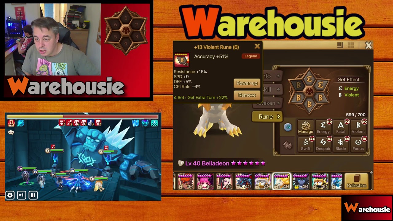 Summoners War *Bella runes guide for GB10 for my guild*