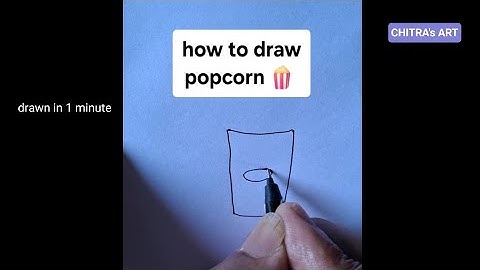 popcorn 🍿 drawing | how to draw #youtubevideo #drawing  #popcorn #sketch #youtube #howtodraw #draw