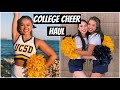 COLLEGE CHEER HAUL + MY NEW UNIFORMS! | Alyssa Revecho