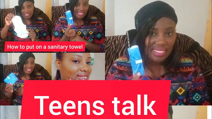 How to put on a sanitary towel // teens talk// Dor...