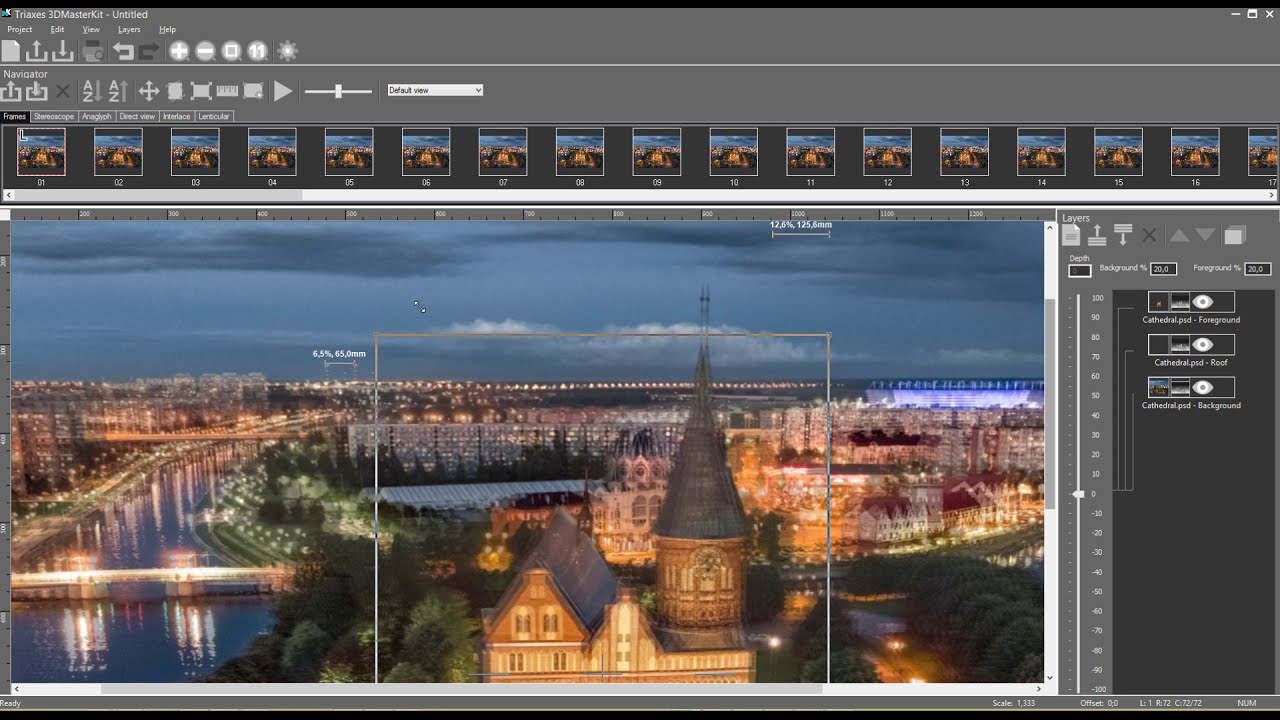 2D 3D конвертация и лентикулярная печать в Triaxes 3DMasterKit