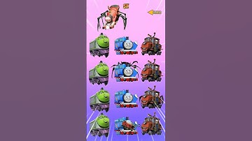 Do you see the choo choo charles among the trains below❓❓⏩#thomasandfriends #train #soundviral