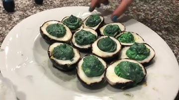 Spider Web Devilled Eggs // Kid Cooks 14