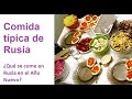 🥣Comida típica de Rusia 🍧 Platos tradicionales rusos, holodets, ensaladilla rusa, arenque