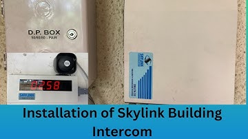 Complete installation of skylink building Intercom | Building Intercom Installation in Hindi