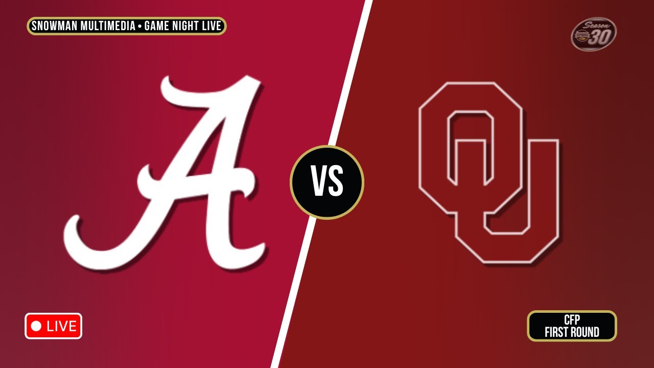 Snowman Sportsnet Alt PxP | Alabama vs Oklahoma | CFP First Round - YouTube