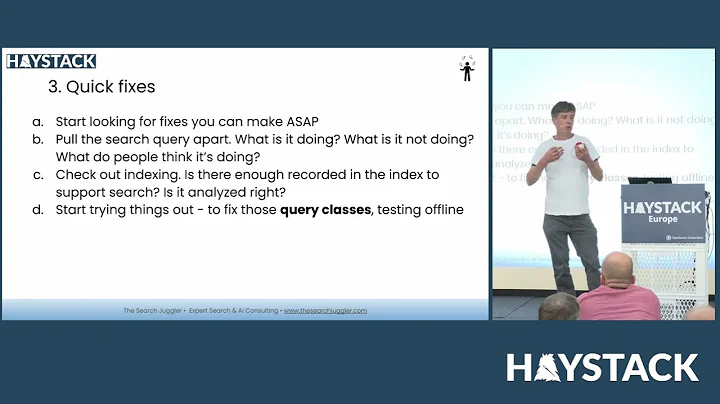 Haystack EU 2025 Lightning Talk: Charlie Hull – 5 Easy Steps to Fix Your Search