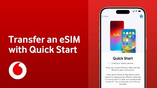 How to transfer an eSIM from one Apple device to another | Apple Quick Start | Vodafone UK