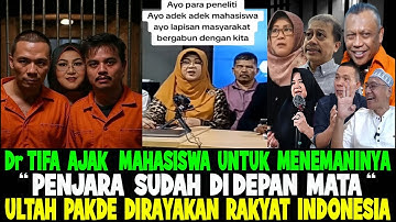 Dr TIFA NANGIS..!! TAKUT MASUK PENJARA KINI AJAK AJAK MAHASIWA UNTUK DIJADIKAN KAMBING HITAM ??