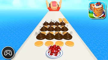 Pancake Run - Gameplay Walkthrough Part 24 - Puzzle Game Levels 225-228 (iOS, Android)