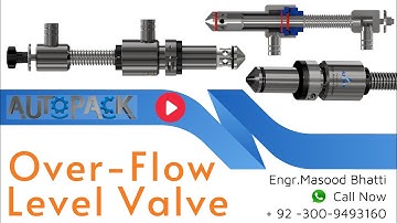 LLENADORA LINEAL ACEITE |  Overflow Liquid Level Filling Valve | OFLV-017.  @artofrendering ​