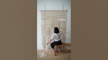 I tried making a 3D Extra large macrame wall hanging, and it turns out amazing!!
