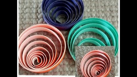 Quilling Eccentric  Circles#How to make Eccentric Circles#Tutorial#Easy#Simple#Beginners