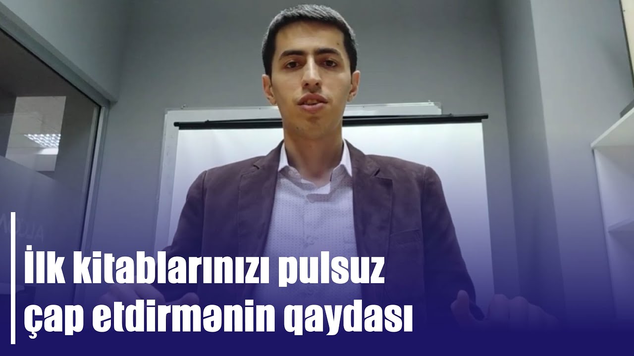 İlk kitablarınızı pulsuz çap etdirmənin qaydası