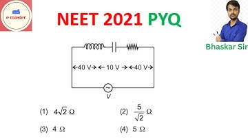 An inductor of inductance L, a capacitor of capacitance C and a resistor of resistance 