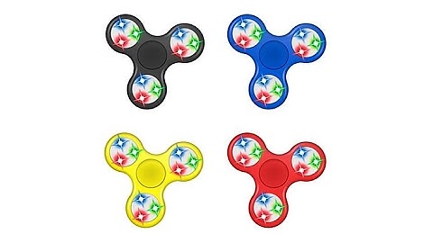 World Tech Elite LED LightUp Fidget Spinner 4pack