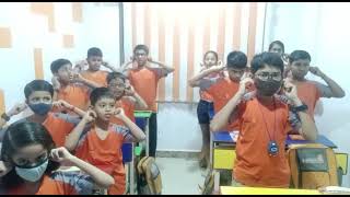 Children practicing Brain Gym | Thinking Cap | which increases listening skills | screenshot 5