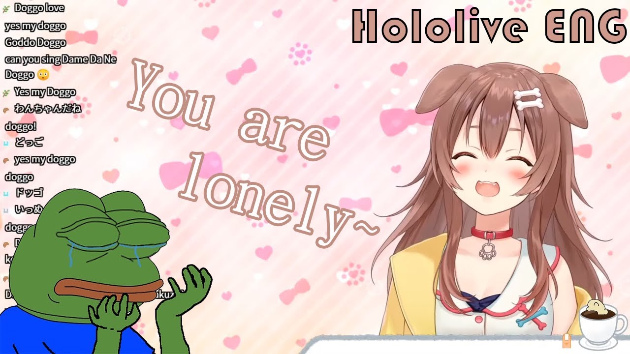 【Hololive English】Inugami Korone the English Master calling her viewers LONELY