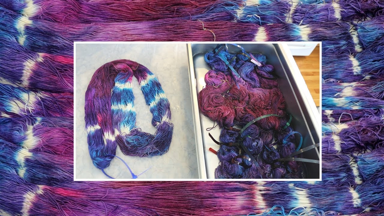 Dyepot Weekly #456 - Resist Dyeing with Zip Ties on a Wool/Silk