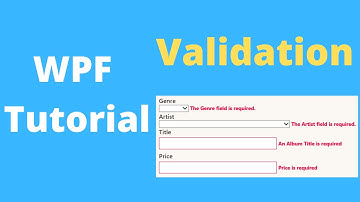WPF-Validation : hướng dẫn sử dụng  Exception, IDataErrorInfo, ValidationRule, & Annotations