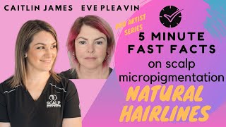 Natural Hairlines with Scalp MicroPigmentation - 5 Minute FAST FACTS Interview with Eve Pleavin