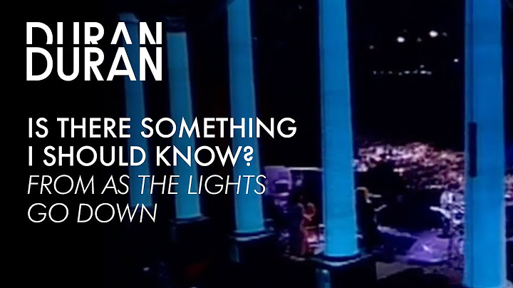 Is There Something I Should Know? Live version - Live performance video thumbnail