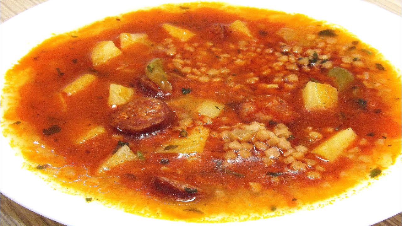 Pirított tarhonyaleves