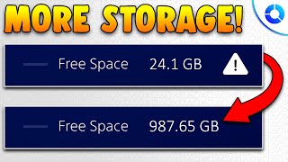 How to Get More Storage on PS4 for FREE in 2025 EASILY!