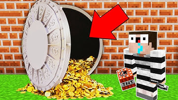 Minecraft NOOB vs PRO: BANK ROBBERY! Challenge 100% trolling