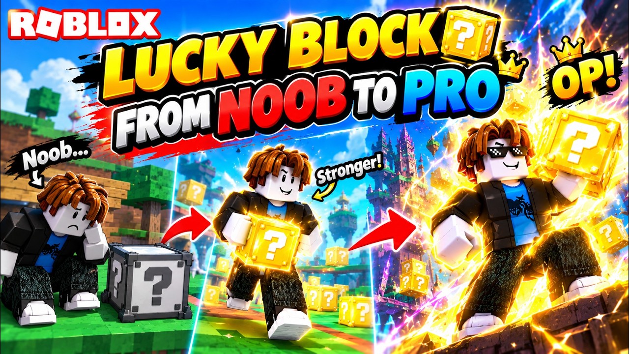 Noob to Pro Develop a lucky block - YouTube