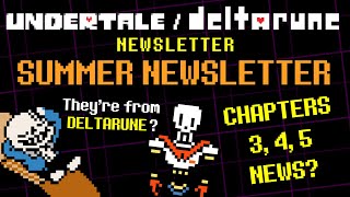 Big Undertale Lore Drop + Deltarune Chapters 3-5 Progress! [Undertale/Deltarune Summer Newsletter]