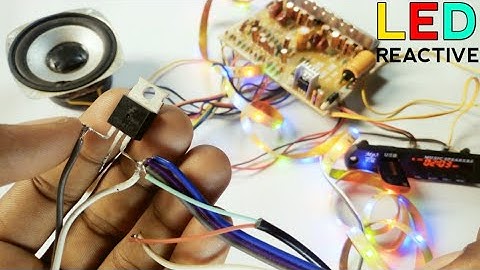 Simple Electronic Project Using Tip 41 Transistor, Music Reactive Led Use Tip 41 Transistor